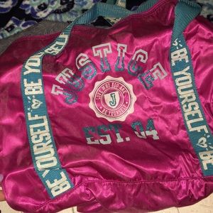 Justice duffel bag